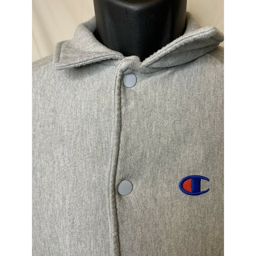 Champion Reverse Weave Snap Button Jacket Size Me… - image 3